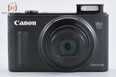 【中古】Canon キヤノン PowerShot SX610 HS ブラック コンパクトデジタルカメラ