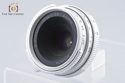 【中古】MINOLTA ミノルタ G-ROKKOR 28mm f/3.5 シルバー L39ライカスクリューマウント 元箱付き