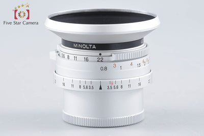 【中古】MINOLTA ミノルタ G-ROKKOR 28mm f/3.5 シルバー L39ライカスクリューマウント 元箱付き