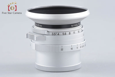 【中古】MINOLTA ミノルタ G-ROKKOR 28mm f/3.5 シルバー L39ライカスクリューマウント 元箱付き