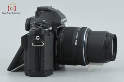 【中古】OLYMPUS オリンパス OM-D E-M5 ブラック + M.ZUIKO DIGITAL 14-42mm f/3.5-5.6 II R シャッター回数僅少