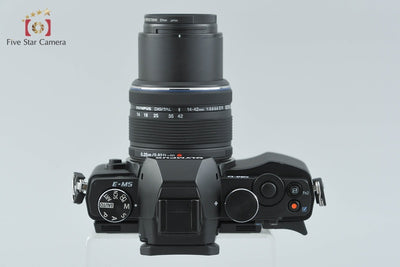 【中古】OLYMPUS オリンパス OM-D E-M5 ブラック + M.ZUIKO DIGITAL 14-42mm f/3.5-5.6 II R シャッター回数僅少