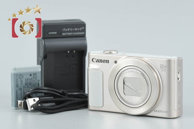 【中古】Canon キヤノン PowerShot SX620 HS ホワイト コンパクトデジタルカメラ