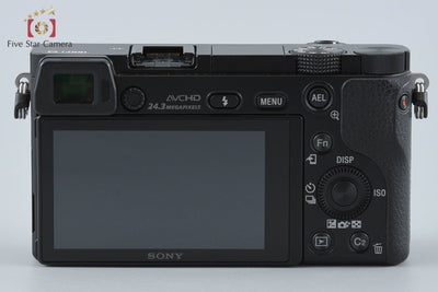 【中古】SONY ソニー α6000 ILCE-6000 ブラック パワーズームレンズキット シャッター回数僅少 多言語対応