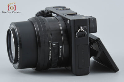 【中古】SONY ソニー α6000 ILCE-6000 ブラック パワーズームレンズキット シャッター回数僅少 多言語対応