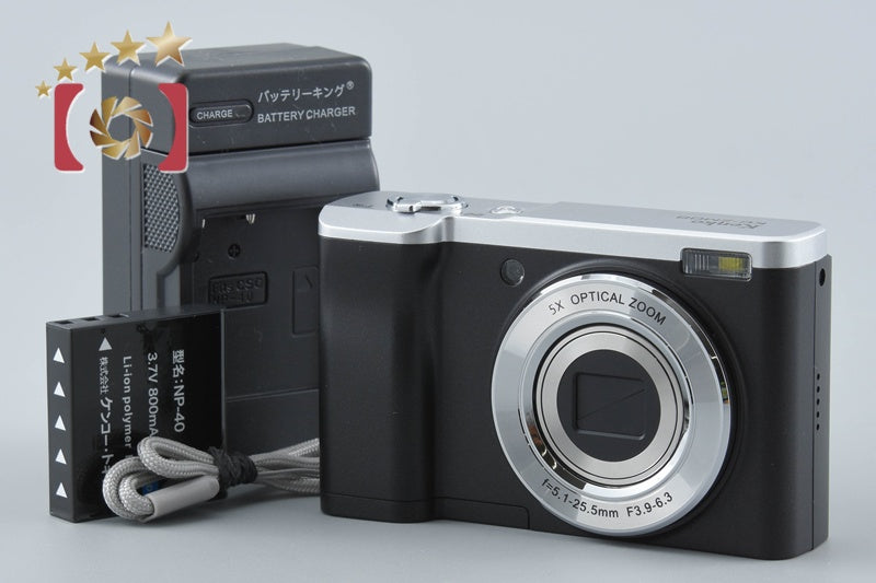 【中古】Kenko ケンコー KC-ZM08 ブラック コンパクトデジタルカメラ