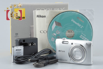 【中古】Nikon ニコン COOLPIX S3600 クリスタルシルバー コンパクトデジタルカメラ 元箱付き