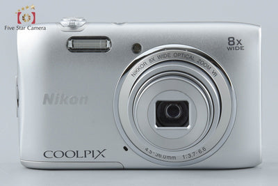【中古】Nikon ニコン COOLPIX S3600 クリスタルシルバー コンパクトデジタルカメラ 元箱付き