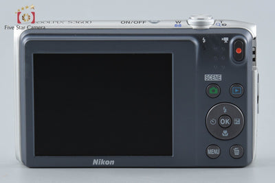 【中古】Nikon ニコン COOLPIX S3600 クリスタルシルバー コンパクトデジタルカメラ 元箱付き