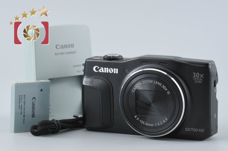 【中古】Canon キヤノン PowerShot SX700 HS ブラック コンパクトデジタルカメラ