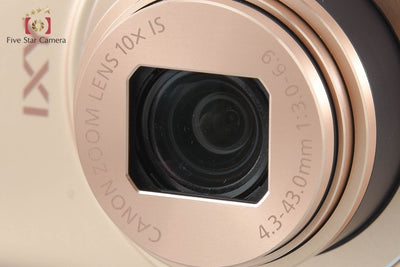 【中古】Canon キヤノン IXY 620F ゴールド コンパクトデジタルカメラ