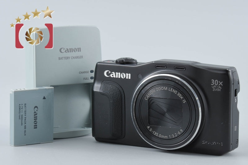 【中古】Canon キヤノン PowerShot SX700 HS ブラック コンパクトデジタルカメラ