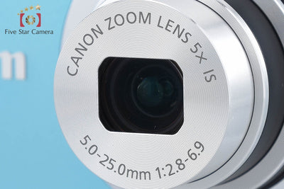 【中古】Canon キヤノン PowerShot A2400 IS ブルー コンパクトデジタルカメラ