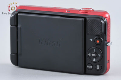 【中古】Nikon ニコン COOLPIX S6600 ラズベリーレッド コンパクトデジタルカメラ