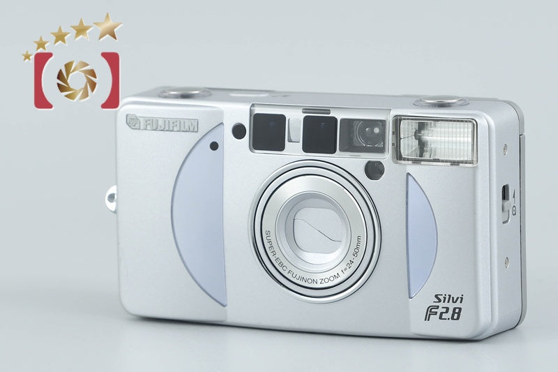 【中古】FUJIFILM 富士フイルム Silvi F2.8 シルバー コンパクトフィルムカメラ