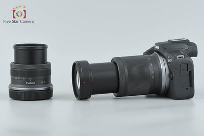 【中古】Canon キヤノン EOS R50 ダブルズームキット ブラック 元箱付き