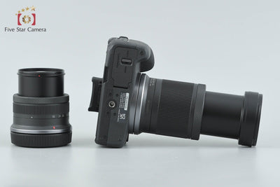 【中古】Canon キヤノン EOS R50 ダブルズームキット ブラック 元箱付き