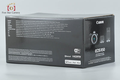 【中古】Canon キヤノン EOS R50 ダブルズームキット ブラック 元箱付き