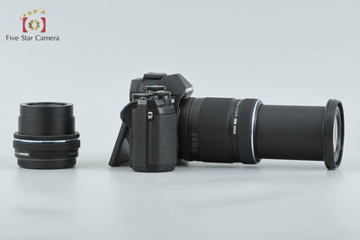 【中古】OLYMPUS オリンパス OM-D E-M10 Mark III EZ ダブルズームキット ブラック シャッター回数僅少 元箱付き