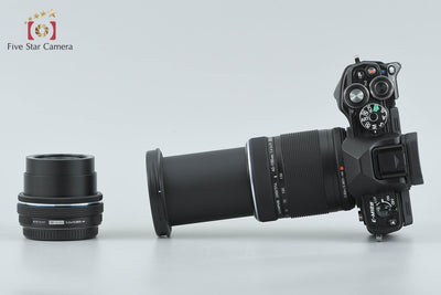 【中古】OLYMPUS オリンパス OM-D E-M10 Mark III EZ ダブルズームキット ブラック シャッター回数僅少 元箱付き