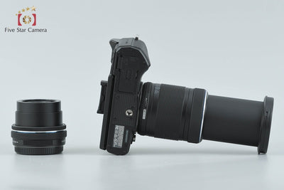 【中古】OLYMPUS オリンパス OM-D E-M10 Mark III EZ ダブルズームキット ブラック シャッター回数僅少 元箱付き