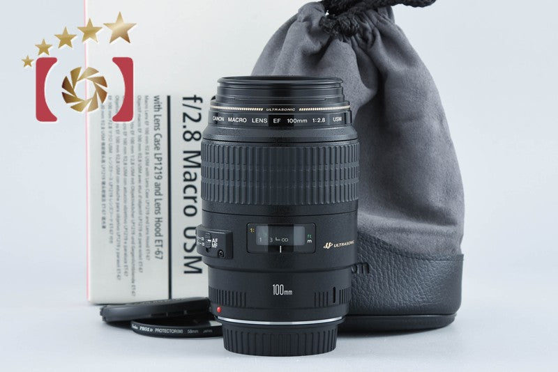 【中古】Canon キヤノン EF 100mm f/2.8 MACRO USM 元箱付き