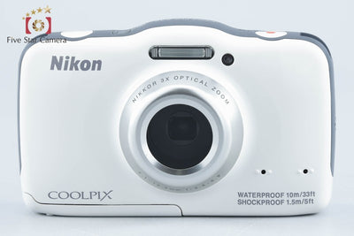 【中古】Nikon ニコン COOLPIX S32 ホワイト コンパクトデジタルカメラ