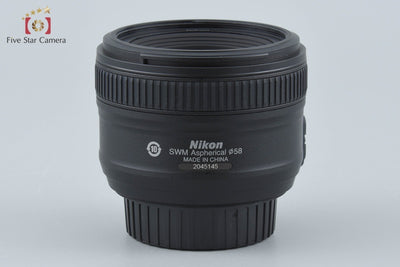 【中古】Nikon ニコン AF-S NIKKOR 50mm f/1.8 G