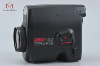 【中古】KYOCERA 京セラ SAMURAI X3.0 レッド コンパクトフィルムカメラ