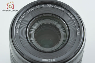 【中古】Canon キヤノン EF-M 55-200mm f/4.5-6.3 IS STM ブラック