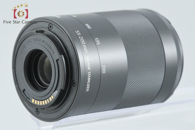 【中古】Canon キヤノン EF-M 55-200mm f/4.5-6.3 IS STM ブラック