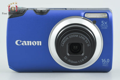 【中古】Canon キヤノン PowerShot A3300 IS ブルー コンパクトデジタルカメラ