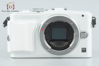 【中古】OLYMPUS オリンパス PEN Lite E-PL6 ホワイト ミラーレス一眼カメラ シャッター回数僅少