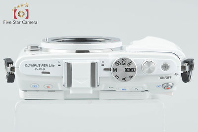 【中古】OLYMPUS オリンパス PEN Lite E-PL6 ホワイト ミラーレス一眼カメラ シャッター回数僅少