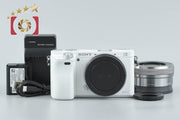 【中古】SONY ソニー α6000 ILCE-6000L ホワイト パワーズームレンズキット 多言語対応
