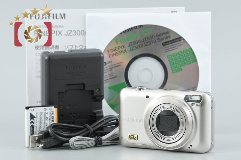 【中古】FUJIFILM 富士フイルム FinePix JZ300 シャンパンゴールド コンパクトデジタルカメラ