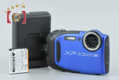 【中古】FUJIFILM 富士フイルム FINEPIX XP80 ブルー コンパクトデジタルカメラ