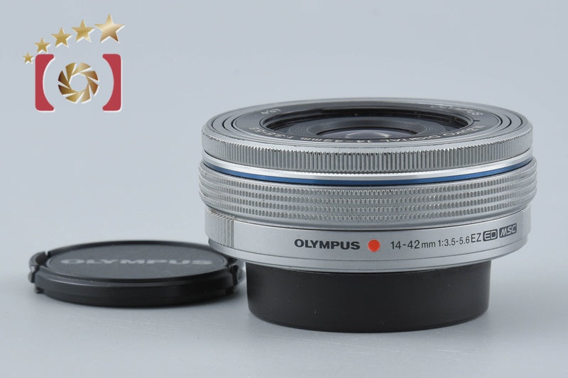 【中古】OLYMPUS オリンパス M.ZUIKO DIGITAL ED 14-42mm f/3.5-5.6 EZ シルバー