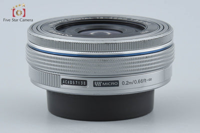【中古】OLYMPUS オリンパス M.ZUIKO DIGITAL ED 14-42mm f/3.5-5.6 EZ シルバー