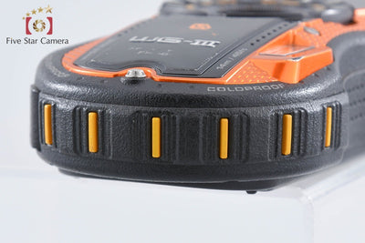 【中古】RICOH リコー PENTAX ペンタックス WG-3 オレンジ 防水アクションカメラ シャッター回数僅少