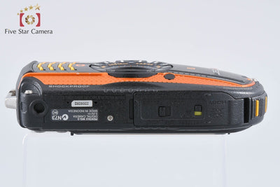 【中古】RICOH リコー PENTAX ペンタックス WG-3 オレンジ 防水アクションカメラ シャッター回数僅少