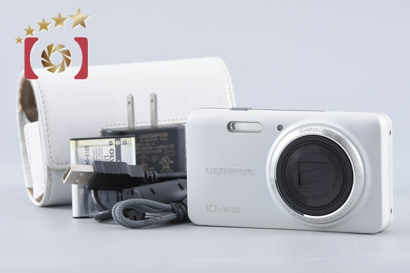 【中古】OLYMPUS オリンパス STYLUS VH-520 ホワイト コンパクトデジタルカメラ
