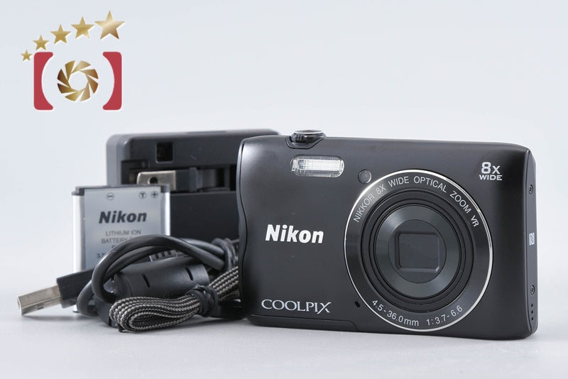 【中古】Nikon ニコン COOLPIX A300 ブラック コンパクトデジタルカメラ