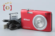 【中古】Nikon ニコン COOLPIX A100 レッド コンパクトデジタルカメラ