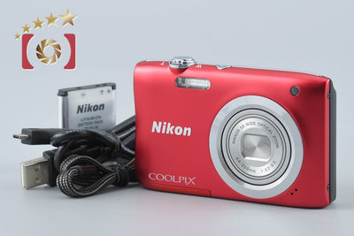 【中古】Nikon ニコン COOLPIX A100 レッド コンパクトデジタルカメラ