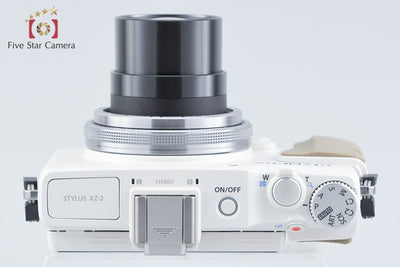 【中古】OLYMPUS オリンパス STYLUS XZ-2 ホワイト コンパクトデジタルカメラ 元箱付き