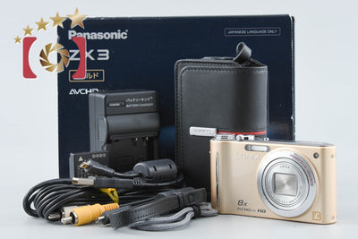 【中古】Panasonic パナソニック LUMIX DMC-ZX3 ゴールド コンパクトデジタルカメラ 元箱付き