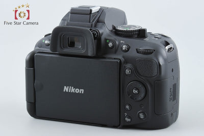 【中古】Nikon ニコン D5200 18-55 VR レンズキット ブラック シャッター回数僅少