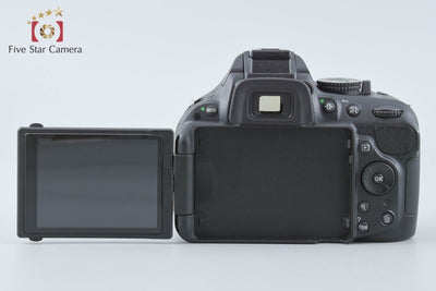 【中古】Nikon ニコン D5200 18-55 VR レンズキット ブラック シャッター回数僅少