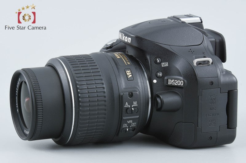 中古】Nikon ニコン D5200 18-55 VR レンズキット ブラック シャッター